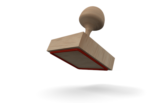 スタンプを押す - ウッド/木材/イラスト/写真/フリー素材/フォト/質感/3D