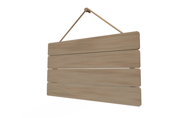 看板 - ウッド/木材/イラスト/写真/フリー素材/フォト/質感/3D