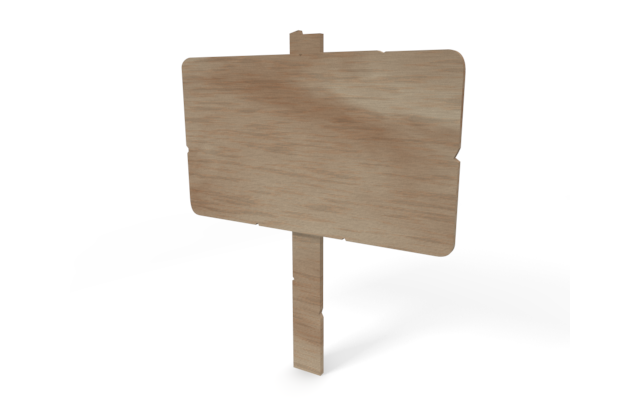 案内プレート - ウッド/木材/イラスト/写真/フリー素材/フォト/質感/3D