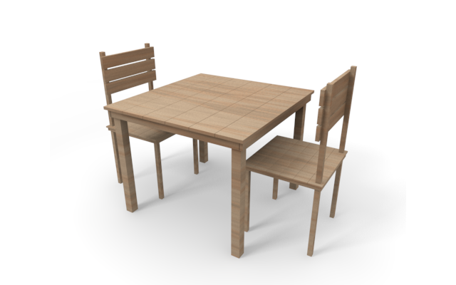 テーブル - ウッド/木材/イラスト/写真/フリー素材/フォト/質感/3D