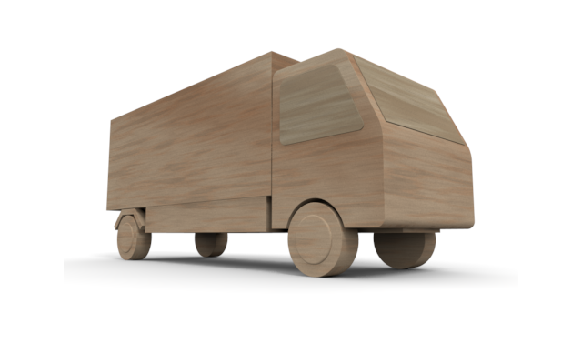 大型トラック - ウッド/木材/イラスト/写真/フリー素材/フォト/質感/3D