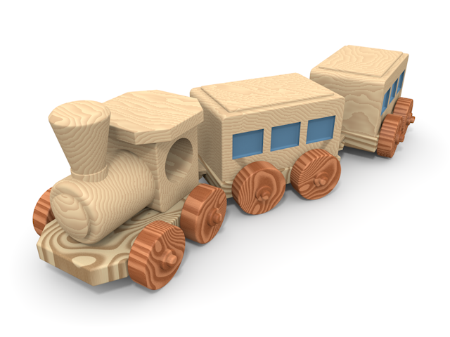 乗物移動-汽車 - ウッド/木材/イラスト/写真/フリー素材/フォト/質感/3D