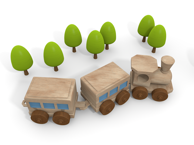 汽車 - 乗りもの - ウッド/木材/イラスト/写真/フリー素材/フォト/質感/3D