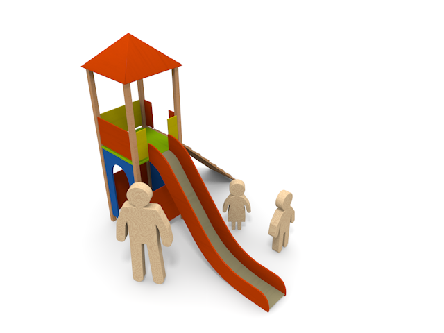 公園 - 家族 - 遊ぶ - ウッド/木材/イラスト/写真/フリー素材/フォト/質感/3D