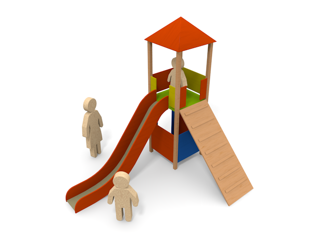 公園 - ファミリー - ウッド/木材/イラスト/写真/フリー素材/フォト/質感/3D