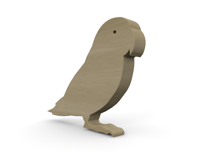 インコ｜アニマル - ウッド/木材/イラスト/写真/フリー素材/フォト/質感/3D