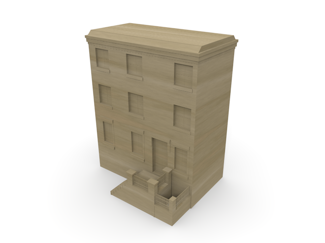 マンション｜アパート - ウッド/木材/イラスト/写真/フリー素材/フォト/質感/3D