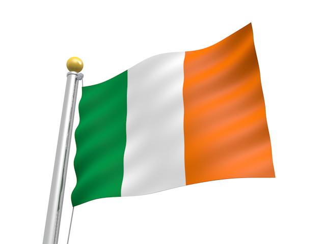 アイルランド - ナショナルフラッグ / 世界地図 / イラスト / 写真 / 国旗 / フリー素材