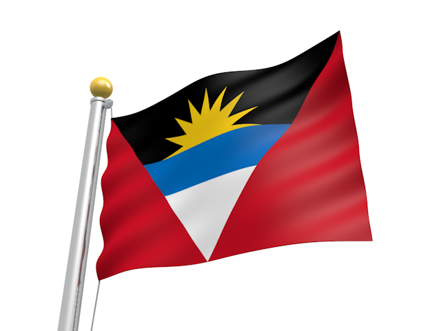 アンティグア・バーブーダ - ナショナルフラッグ / 世界地図 / イラスト / 写真 / 国旗 / フリー素材