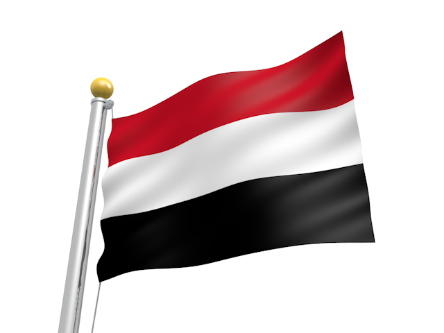 イエメン - ナショナルフラッグ / 世界地図 / イラスト / 写真 / 国旗 / フリー素材