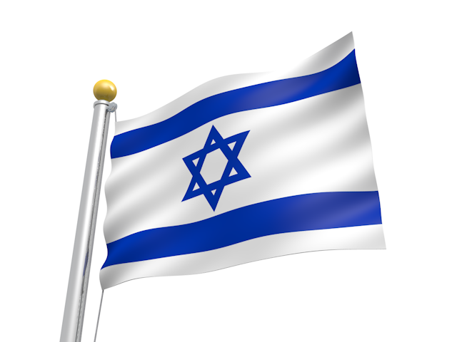 イスラエル - ナショナルフラッグ / 世界地図 / イラスト / 写真 / 国旗 / フリー素材