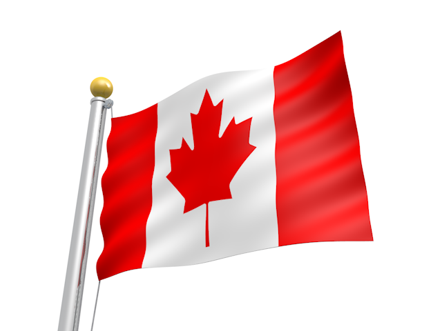 カナダ - ナショナルフラッグ / 世界地図 / イラスト / 写真 / 国旗 / フリー素材