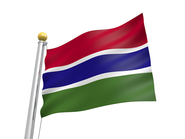 ガンビア - ナショナルフラッグ / 世界地図 / イラスト / 写真 / 国旗 / フリー素材