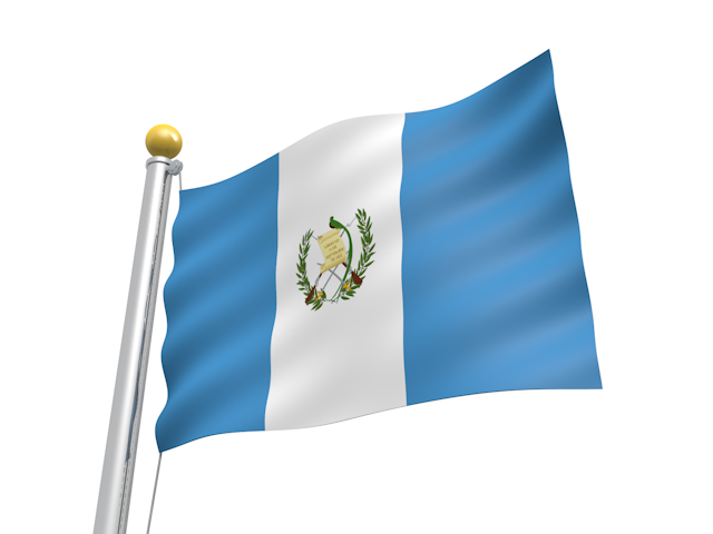 グアテマラ - ナショナルフラッグ / 世界地図 / イラスト / 写真 / 国旗 / フリー素材