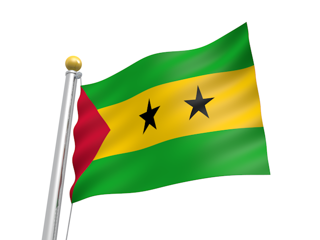 サントメ・プリンシペ - ナショナルフラッグ / 世界地図 / イラスト / 写真 / 国旗 / フリー素材