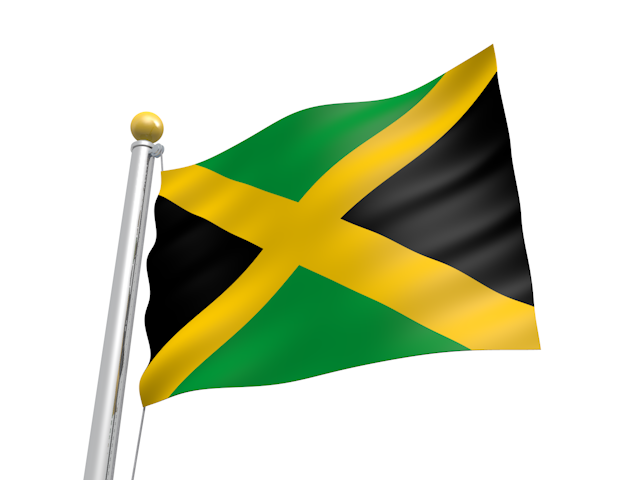 ジャマイカ - ナショナルフラッグ / 世界地図 / イラスト / 写真 / 国旗 / フリー素材