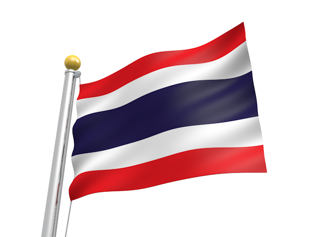 タイ - ナショナルフラッグ / 世界地図 / イラスト / 写真 / 国旗 / フリー素材