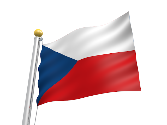 チェコ - ナショナルフラッグ / 世界地図 / イラスト / 写真 / 国旗 / フリー素材