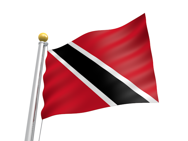 トリニダード・トバゴ - ナショナルフラッグ / 世界地図 / イラスト / 写真 / 国旗 / フリー素材