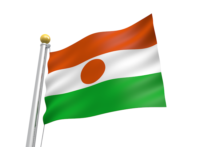 ニジェール - ナショナルフラッグ / 世界地図 / イラスト / 写真 / 国旗 / フリー素材