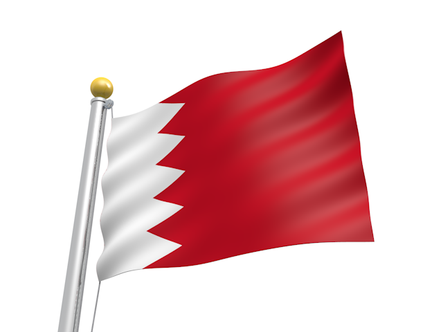 バーレーン - ナショナルフラッグ / 世界地図 / イラスト / 写真 / 国旗 / フリー素材