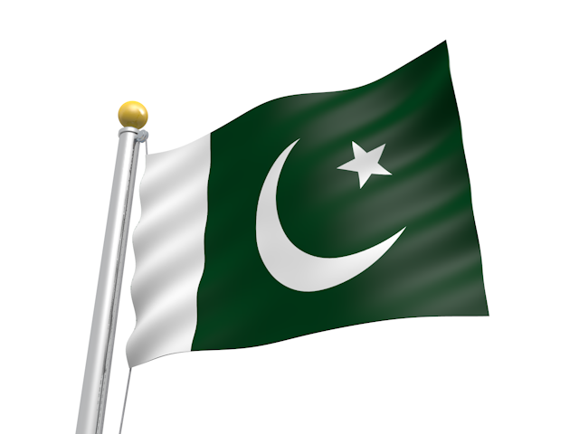 パキスタン - ナショナルフラッグ / 世界地図 / イラスト / 写真 / 国旗 / フリー素材