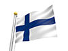 フィンランド - 国旗｜世界地図｜フリーイラスト素材