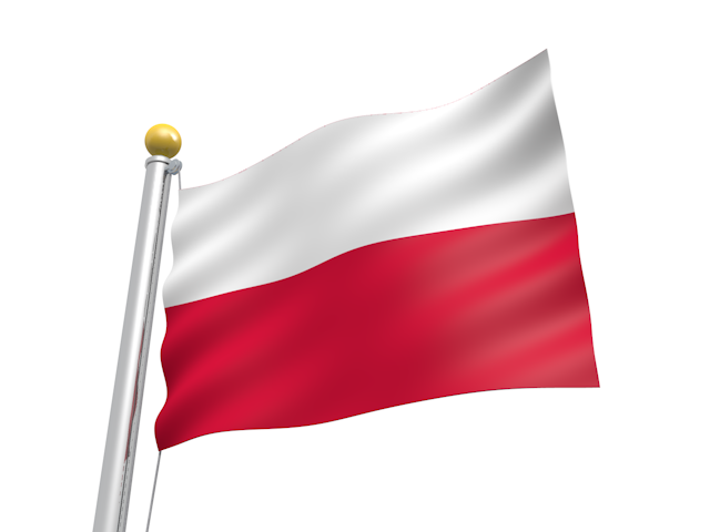 ポーランド - ナショナルフラッグ / 世界地図 / イラスト / 写真 / 国旗 / フリー素材