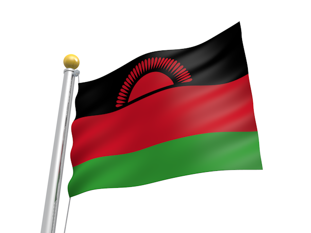 マラウイ - ナショナルフラッグ / 世界地図 / イラスト / 写真 / 国旗 / フリー素材