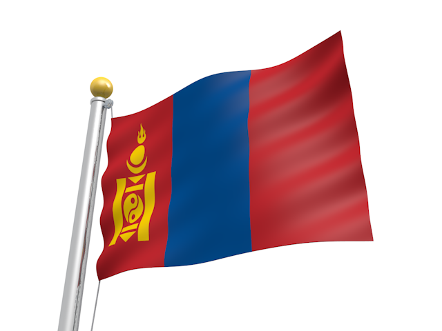 モンゴル - ナショナルフラッグ / 世界地図 / イラスト / 写真 / 国旗 / フリー素材