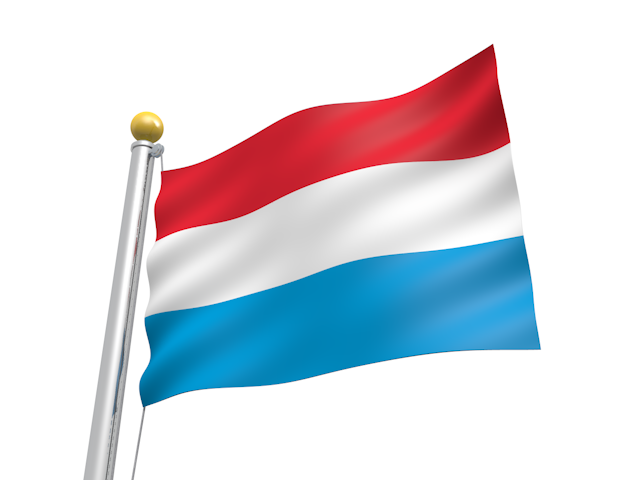 ルクセンブルク - ナショナルフラッグ / 世界地図 / イラスト / 写真 / 国旗 / フリー素材