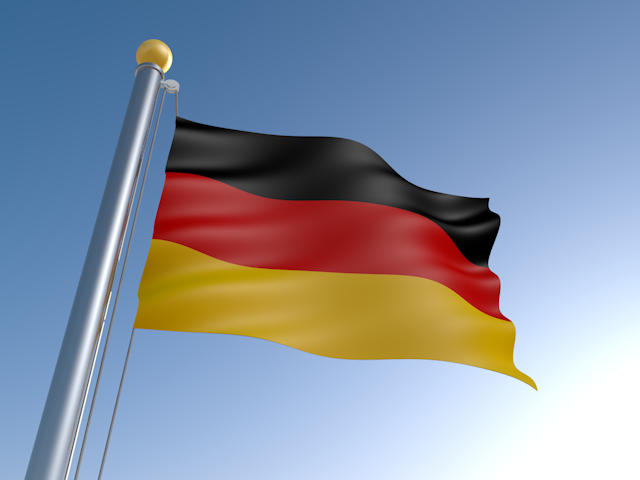 ドイツ - ナショナルフラッグ / 世界地図 / イラスト / 写真 / 国旗 / フリー素材