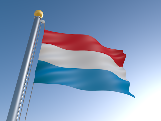 ルクセンブルク - ナショナルフラッグ / 世界地図 / イラスト / 写真 / 国旗 / フリー素材