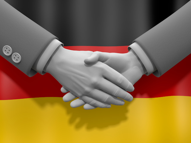 ドイツ - ナショナルフラッグ / 世界地図 / イラスト / 写真 / 国旗 / フリー素材