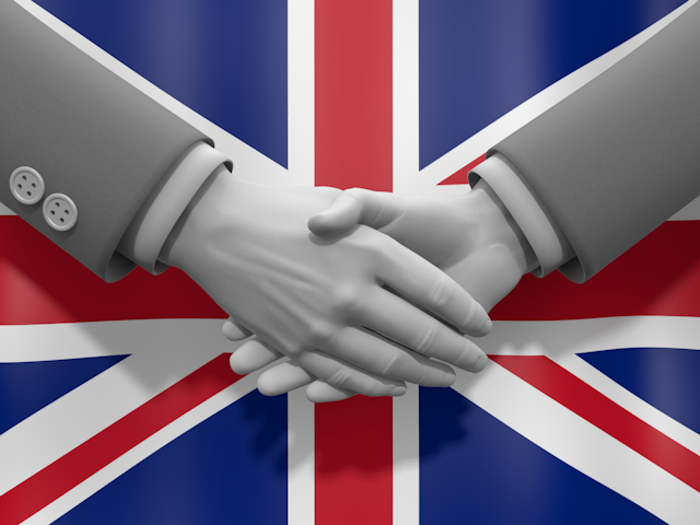 英国 - ナショナルフラッグ / 世界地図 / イラスト / 写真 / 国旗 / フリー素材