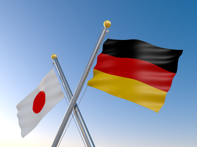 ドイツ - ナショナルフラッグ / 世界地図 / イラスト / 写真 / 国旗 / フリー素材