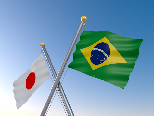 ブラジル - ナショナルフラッグ / 世界地図 / イラスト / 写真 / 国旗 / フリー素材