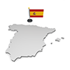 スペイン - 国旗｜世界地図｜フリーイラスト素材