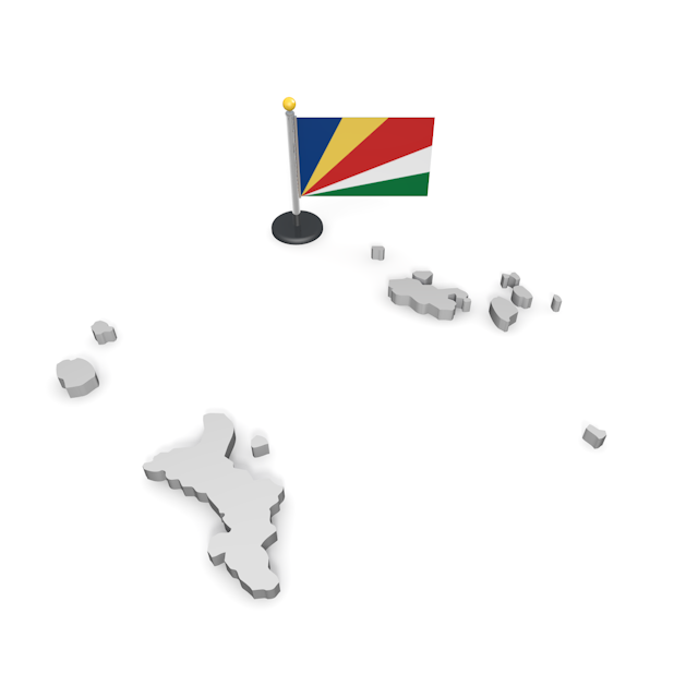 セーシェル - ナショナルフラッグ / 世界地図 / イラスト / 写真 / 国旗 / フリー素材