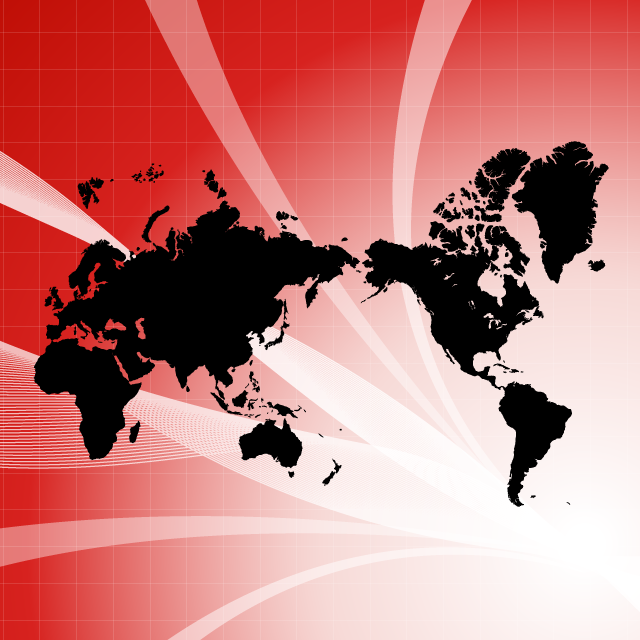 ワールドマップ｜閃光 - ナショナルフラッグ / 世界地図 / イラスト / 写真 / 国旗 / フリー素材