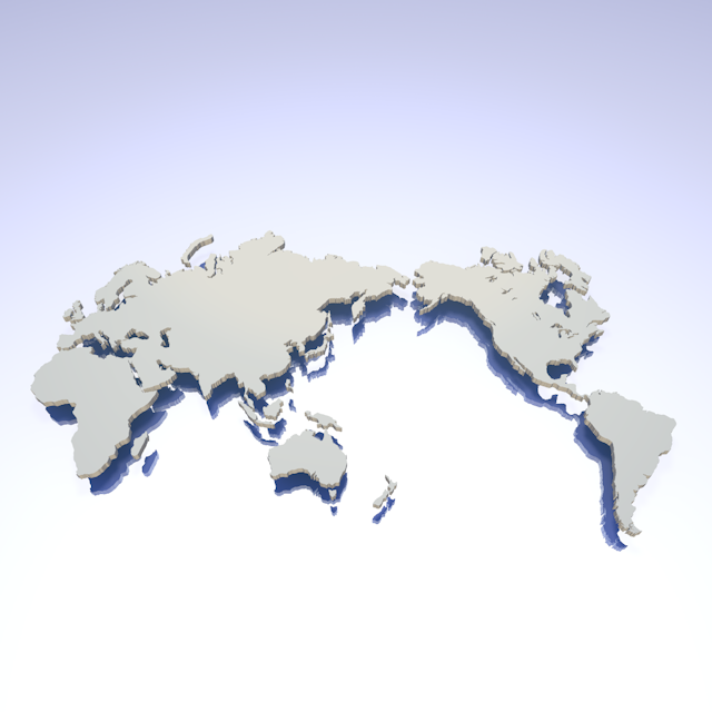 世界地図｜ミラー - ナショナルフラッグ / 世界地図 / イラスト / 写真 / 国旗 / フリー素材