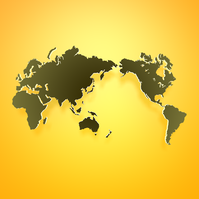 世界地図｜印刷用 - ナショナルフラッグ / 世界地図 / イラスト / 写真 / 国旗 / フリー素材