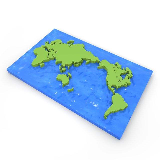 世界地図｜3DCG - ナショナルフラッグ / 世界地図 / イラスト / 写真 / 国旗 / フリー素材