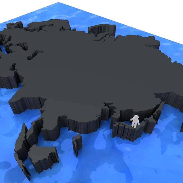 世界地図｜日本｜3D - ナショナルフラッグ / 世界地図 / イラスト / 写真 / 国旗 / フリー素材