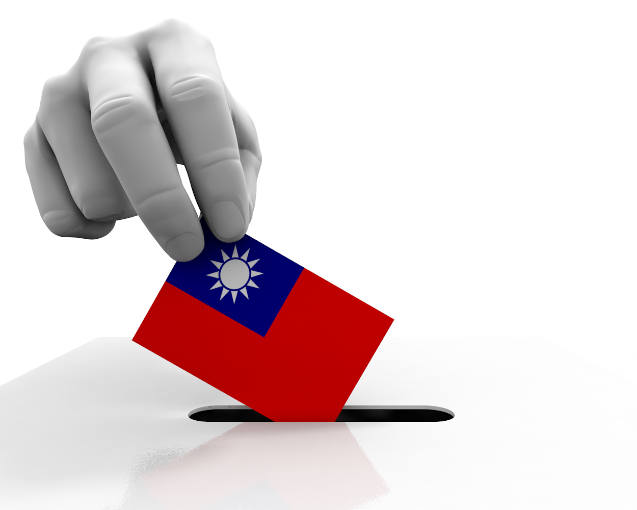 台湾｜国旗｜選挙｜国 - ナショナルフラッグ / 世界地図 / イラスト / 写真 / 国旗 / フリー素材